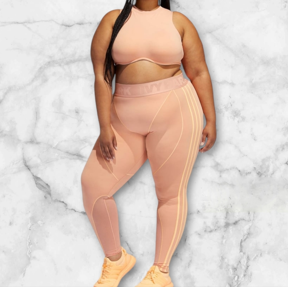 Plus Size Adidas Ivy Park Orange Tights